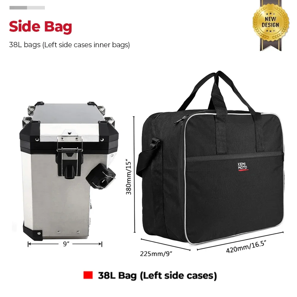Мотоциклетные сумки KEMiMOTO для BMW R1200GS Adv, черные внутренние сумки R 1200 GS adventure с водяным охлаждением 2013-2017 
Мотоциклетные сумки KEMiMOTO для BMW R1200GS Adv, черные внутренние сумки R 1200 GS adventure с водяным охлаждением 2013-2017