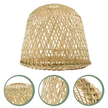 Shade Lamp Lampshade Light Rattan Ceiling Cover Chandelier Floor Hanging Pendant Shades Lighting Wicker Table Bulb