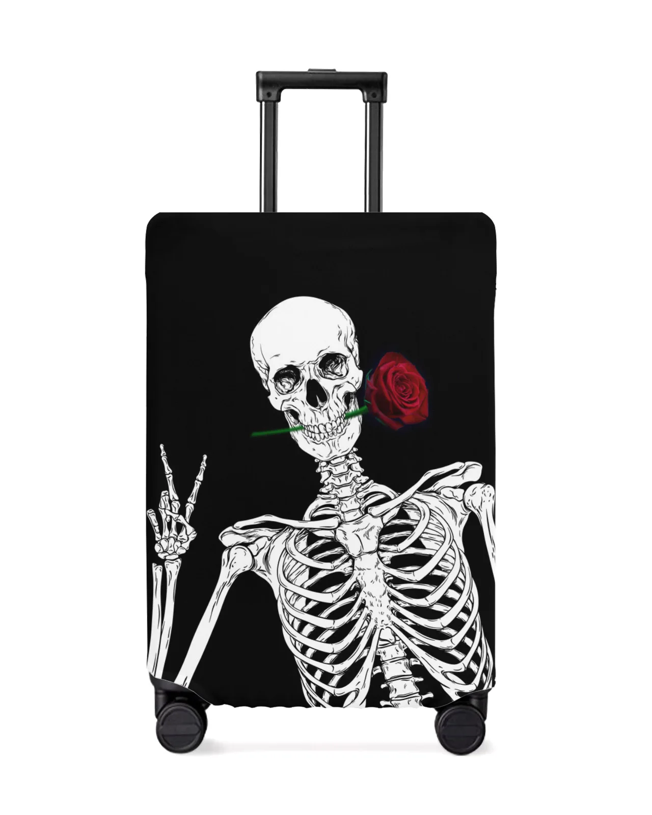 Skull Red Rose Flower Courtship Black Travel Luggage Cover Elastic Baggage Cover Suitcase Case Dust Cover Travel Accessories
Skull Red Rose Flower Courtship Black Travel Luggage Cover Elastic Baggage Cover Suitcase Case Dust Cover Travel Accessories