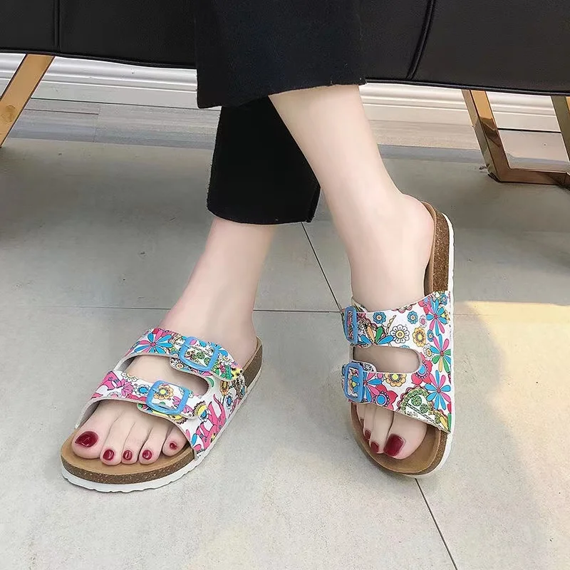 Casual Soft Cork Slippers Women Men Summer Beach Slide Sandals Printing Flip Flops Non-slip House Ladies Couples Outside Shoes
Casual Soft Cork Slippers Women Men Summer Beach Slide Sandals Printing Flip Flops Non-slip House Ladies Couples Outside Shoes