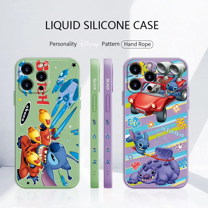 Liquid Cover Case for iPhone 11 12 13 Pro Max 7 8 Plus SE XS 6 8p 6S 8+ Disney Drive Cartoon Stitch Protection Phone Silicone 
Liquid Cover Case for iPhone 11 12 13 Pro Max 7 8 Plus SE XS 6 8p 6S 8+ Disney Drive Cartoon Stitch Protection Phone Silicone