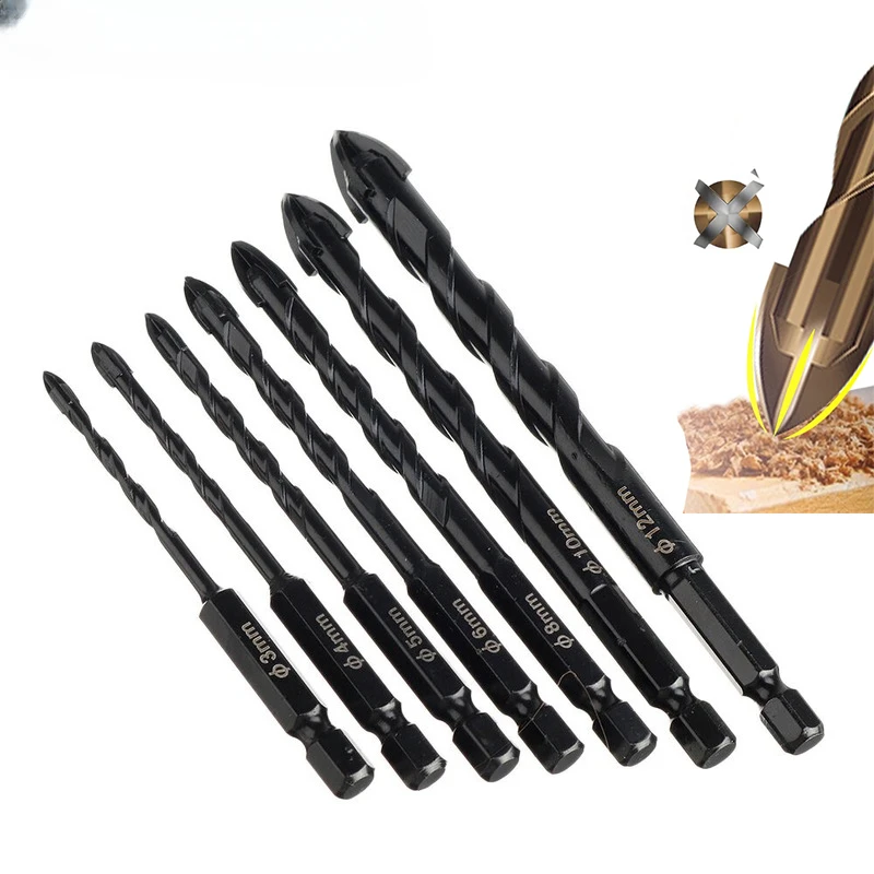 4 Flutes Masonry Drill Bits Tungsten Carbide Tip Ceramic Concrete Drill Bit Set for Glass Tile Brick Plastic and Wood Wall
4 Flutes Masonry Drill Bits Tungsten Carbide Tip Ceramic Concrete Drill Bit Set for Glass Tile Brick Plastic and Wood Wall