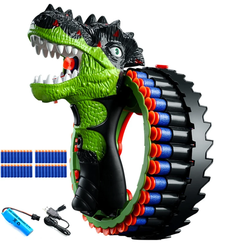 Kids Dinosaur Gun Toys Electric Continuous Shooting Soft Bullets Dino Tyrannosaurus Rex Boys Game Children Gifts
Kids Dinosaur Gun Toys Electric Continuous Shooting Soft Bullets Dino Tyrannosaurus Rex Boys Game Children Gifts