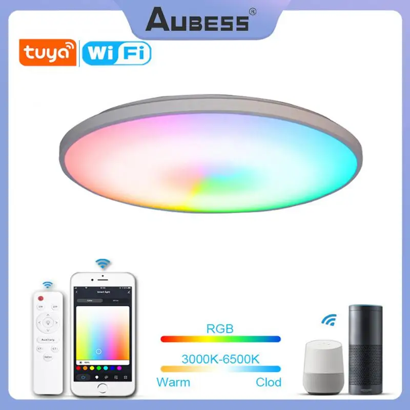 Умный потолочный светильник Tuya, светодиодная лампа с Wi-Fi, RGB + C + W, с голосовым управлением через приложение, светильник ПА с Alexa для гостиной и...
Умный потолочный светильник Tuya, светодиодная лампа с Wi-Fi, RGB + C + W, с голосовым управлением через приложение, светильник ПА с Alexa для гостиной и...
