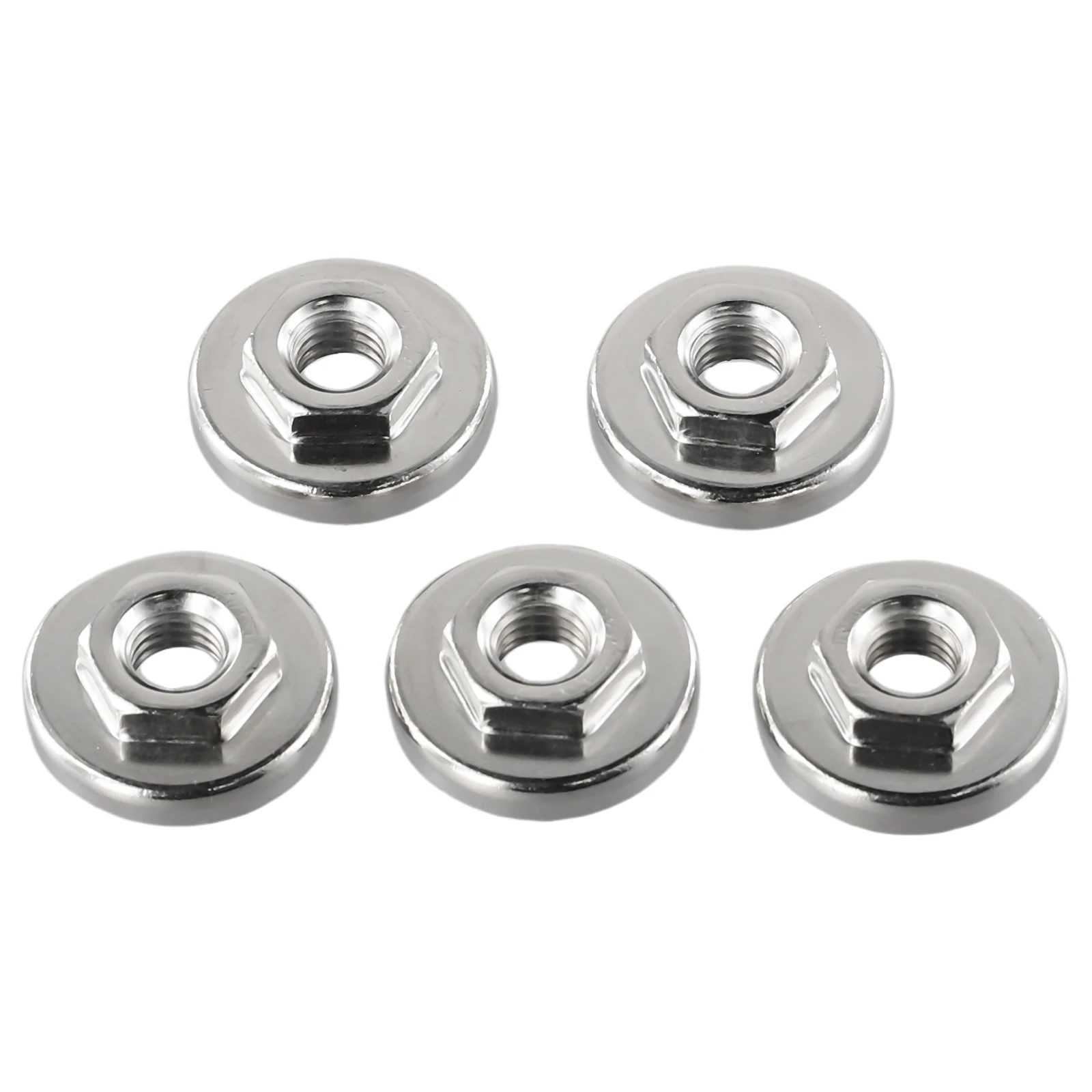 

5PCS 30mm Hex Nut M10 Screw Thread Stainless Steel Nut Replacement For 100 Type Angle Grinder Chuck Locking Plate Quick Clamp