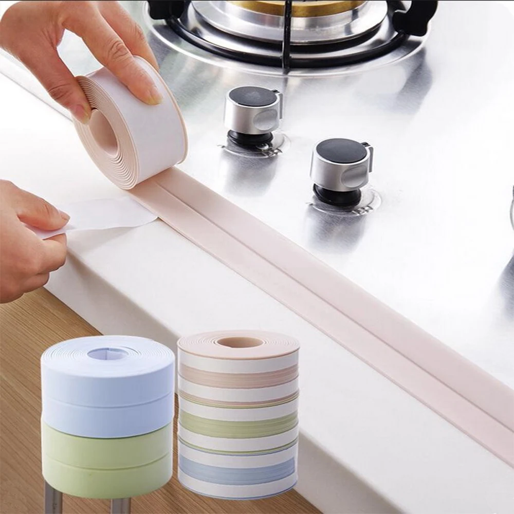 Waterproof Anti-mildew Sealing Tape Bathroom Bathtub White PVC Self-adhesive Sealing Strip Kitchen Sink Door Window Seam Sticker
Waterproof Anti-mildew Sealing Tape Bathroom Bathtub White PVC Self-adhesive Sealing Strip Kitchen Sink Door Window Seam Sticker