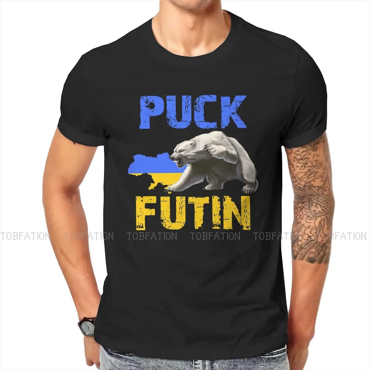 Puck Futin Bear Fashion TShirts No War Peace And Love Men Style Fabric Tops T Shirt O Neck Big Size
Puck Futin Bear Fashion TShirts No War Peace And Love Men Style Fabric Tops T Shirt O Neck Big Size