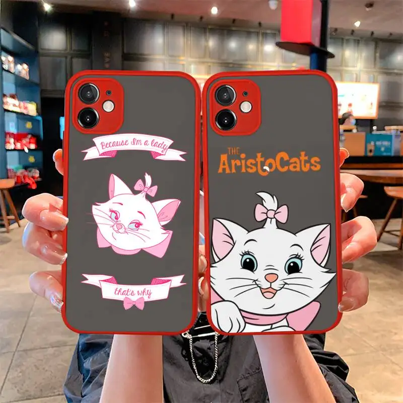 Cute Marie Cat Phone Case For iphone 13 12 11 Pro Mini Max XS X 8 7 Plus SE 2020 XR Matte Transparent Light red Cover
Cute Marie Cat Phone Case For iphone 13 12 11 Pro Mini Max XS X 8 7 Plus SE 2020 XR Matte Transparent Light red Cover