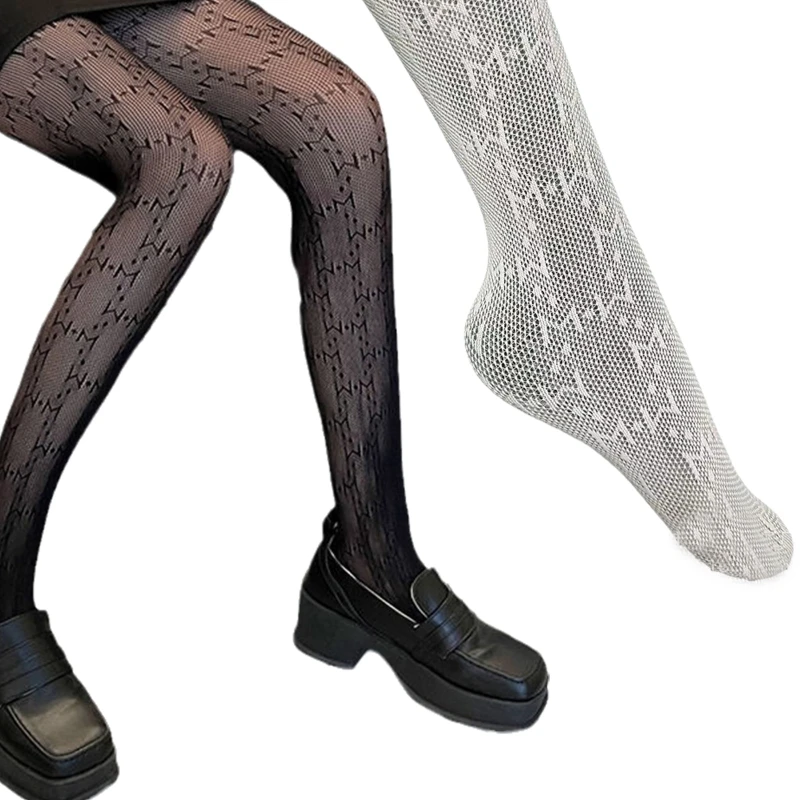 Women Hollow Out Lace Stockings Fishnet Tights Sheer Letter Socks Soft Stretchy Pantyhose Cosplay Nightclub Costumes
Women Hollow Out Lace Stockings Fishnet Tights Sheer Letter Socks Soft Stretchy Pantyhose Cosplay Nightclub Costumes