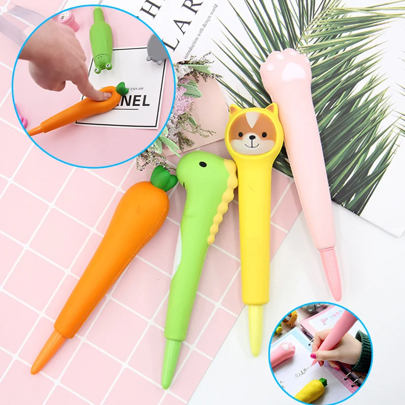 Cartoon Gel Pen Cute 0.5mm Squeezes Pen For Students Writing Stationery School Supplies Children's Day Gifts Accessories
Cartoon Gel Pen Cute 0.5mm Squeezes Pen For Students Writing Stationery School Supplies Children's Day Gifts Accessories