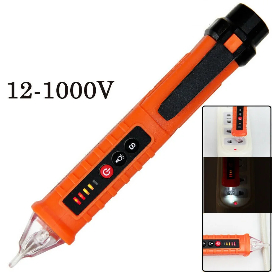 12~1000V AC Non-Contact LCD Electric Test Pen Voltage Digital Detector Tester For AC Cables Circuit Breakers Testing
12~1000V AC Non-Contact LCD Electric Test Pen Voltage Digital Detector Tester For AC Cables Circuit Breakers Testing