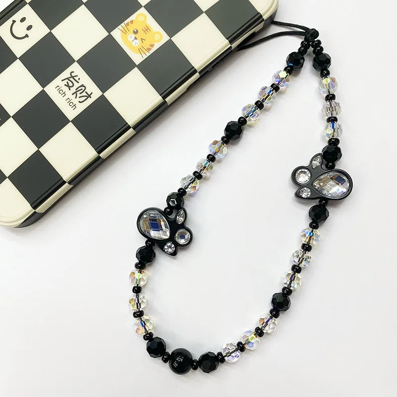 Rabbit Crystal Phone Strap Spherical Black White Vintage Lanyard Lovely Bunny Phone String Charm for Women Y2K Accessories
Rabbit Crystal Phone Strap Spherical Black White Vintage Lanyard Lovely Bunny Phone String Charm for Women Y2K Accessories
