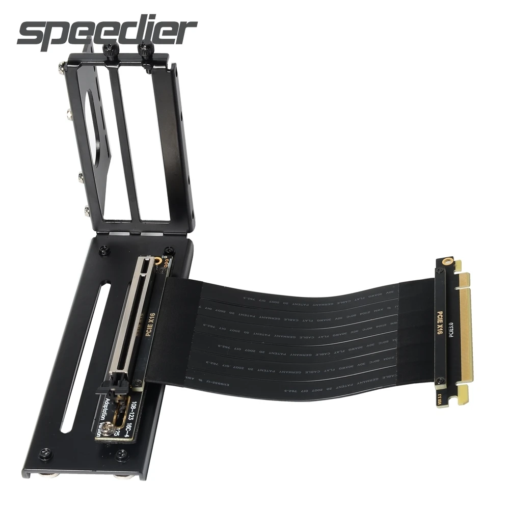 Райзер для видеокарт PCI-E, черного цвета, вертикальное основание/Набор держателей GPU, 10-3,0 см, GEN3 в комплекте с удлинительным кабелем PCI-E 100 16X
Райзер для видеокарт PCI-E, черного цвета, вертикальное основание/Набор держателей GPU, 10-3,0 см, GEN3 в комплекте с удлинительным кабелем PCI-E 100 16X