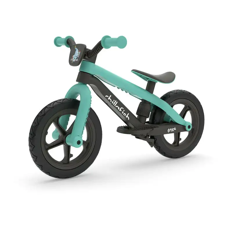 

2 lightweight balance bike with integrated footrest and footbrake, for kids 2 to 5 years, 12" inch airless rubberskin tires, adj