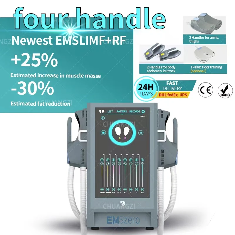 EMS Portable Electromagnetic Body Emslim Slimming Muscle Stimulate Fat Removal Body Slimming Build Culpting Muscle Machine
EMS Portable Electromagnetic Body Emslim Slimming Muscle Stimulate Fat Removal Body Slimming Build Culpting Muscle Machine