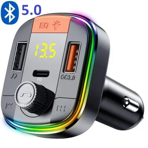 Fm-передатчик беспроводной bluetooth 5,0 mp3 адаптер автомобильный комплект usb зарядное устройство 
Fm-передатчик беспроводной bluetooth 5,0 mp3 адаптер автомобильный комплект usb зарядное устройство