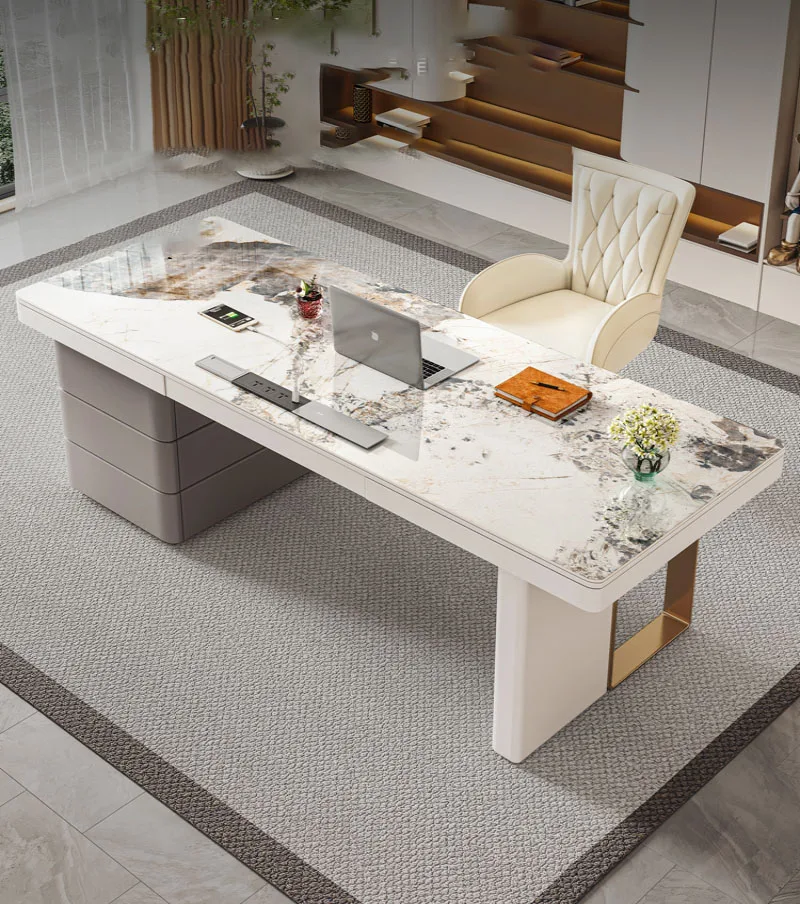 Bedroom, study, desk, designer, high-end desk, modern simple and light luxury, rock slab office computer
Bedroom, study, desk, designer, high-end desk, modern simple and light luxury, rock slab office computer