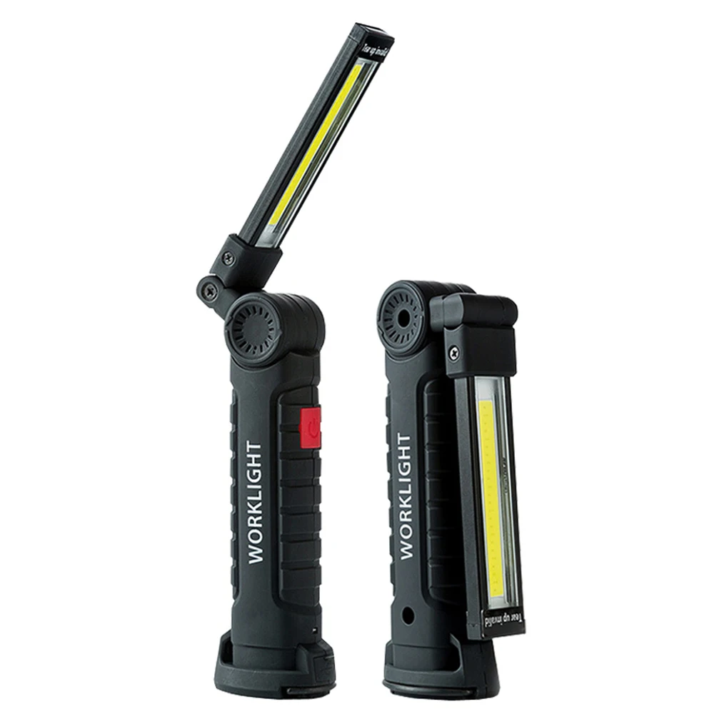 LEDs Work Light COB USB Rechargeable Rotating Foldable Flashlight 5 Mode Portable Handheld Torch for Outdoor Emergency Camping
LEDs Work Light COB USB Rechargeable Rotating Foldable Flashlight 5 Mode Portable Handheld Torch for Outdoor Emergency Camping