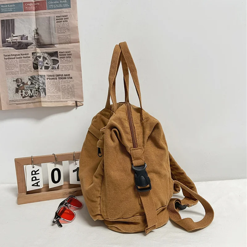 Fashion Canvas Women Backpack Casual Solid Color Bag Small Female College School Bag For Women Portable Handbag Rucksacks
Fashion Canvas Women Backpack Casual Solid Color Bag Small Female College School Bag For Women Portable Handbag Rucksacks
