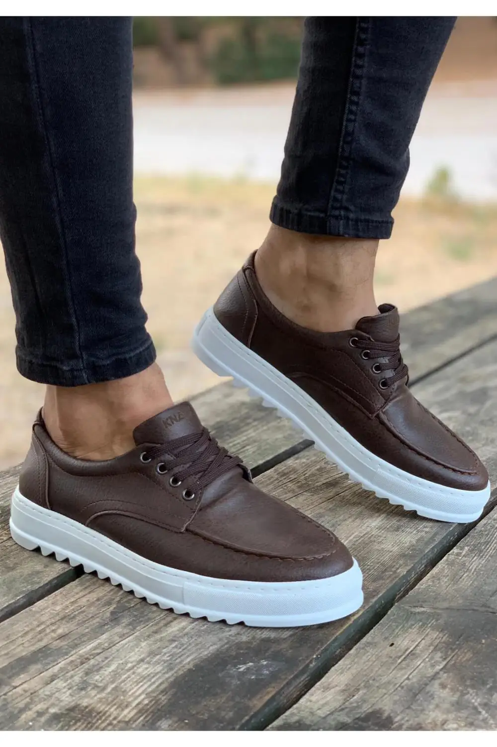 Knack Men's Shoes Brown Color Faux Leather Lace-up Stitched Quality White Sole Summer Spring Season Street Style Casual Male Sneakers Air Stylish Fashion Dazzling Business Wedding Formal Walking Elegant Shoes 2021 T12
Knack Men's Shoes Brown Color Faux Leather Lace-up Stitched Quality White Sole Summer Spring Season Street Style Casual Male Sneakers Air Stylish Fashion Dazzling Business Wedding Formal Walking Elegant Shoes 2021 T12