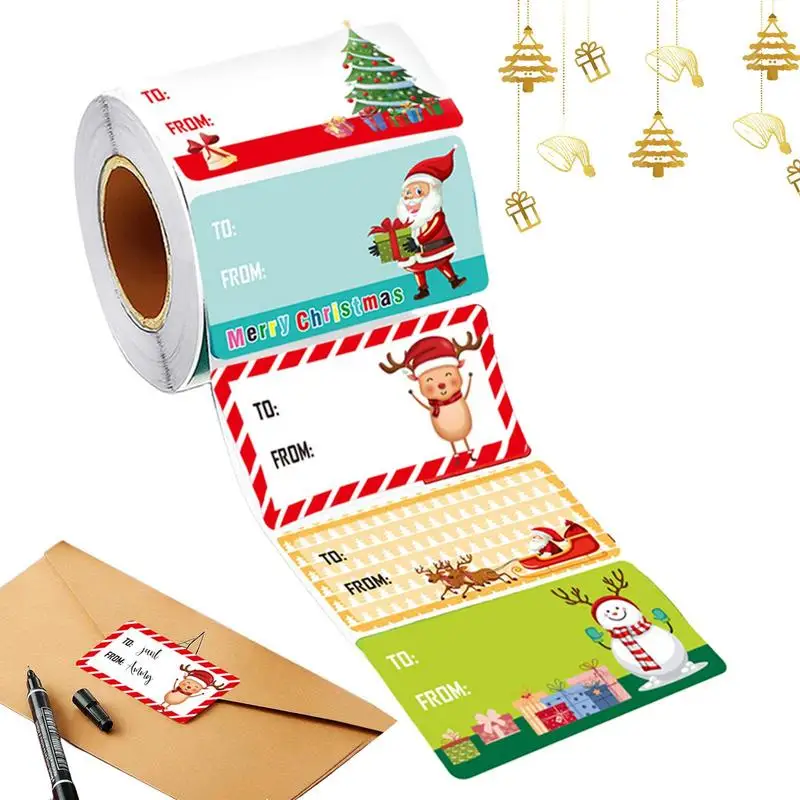 500 Pieces 5 Designs Christmas Gift Tags | Self Adhesive Gift Tag Stickers | Peel and Stick Decorative Christmas Gift Labels 
500 Pieces 5 Designs Christmas Gift Tags | Self Adhesive Gift Tag Stickers | Peel and Stick Decorative Christmas Gift Labels