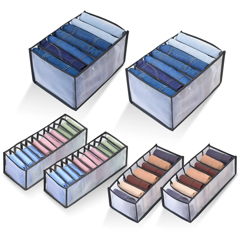 6PC Washable Wardrobe Clothes Organizer, Washable Clothes Organizer for Folded Cloth, Clothes Storage (2 Large+4 Small)
6PC Washable Wardrobe Clothes Organizer, Washable Clothes Organizer for Folded Cloth, Clothes Storage (2 Large+4 Small)