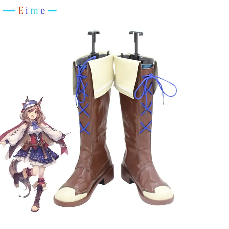 

Game Umamusume: Pretty Derby Matikane Tannhauser Cosplay Shoes Halloween Carnival Boots Cosplay Prop PU Shoes Custom Made