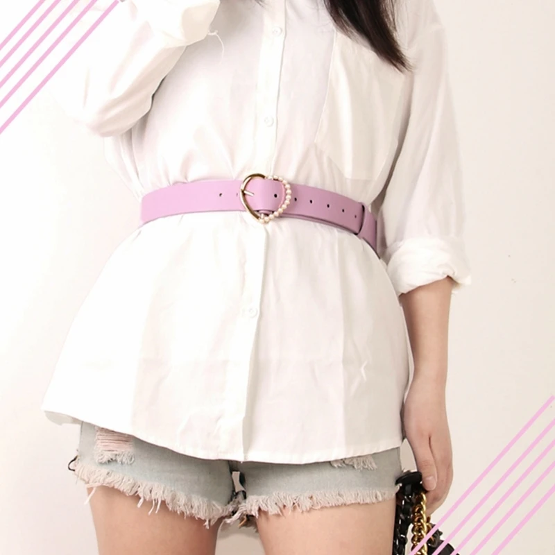 40GC Pearl Shape Pin Buckle Thin Belt Pu Nightclub Adjustable Waist Belt Hot Girl Woman Waist Belt for Coat Skirts Jeans
40GC Pearl Shape Pin Buckle Thin Belt Pu Nightclub Adjustable Waist Belt Hot Girl Woman Waist Belt for Coat Skirts Jeans