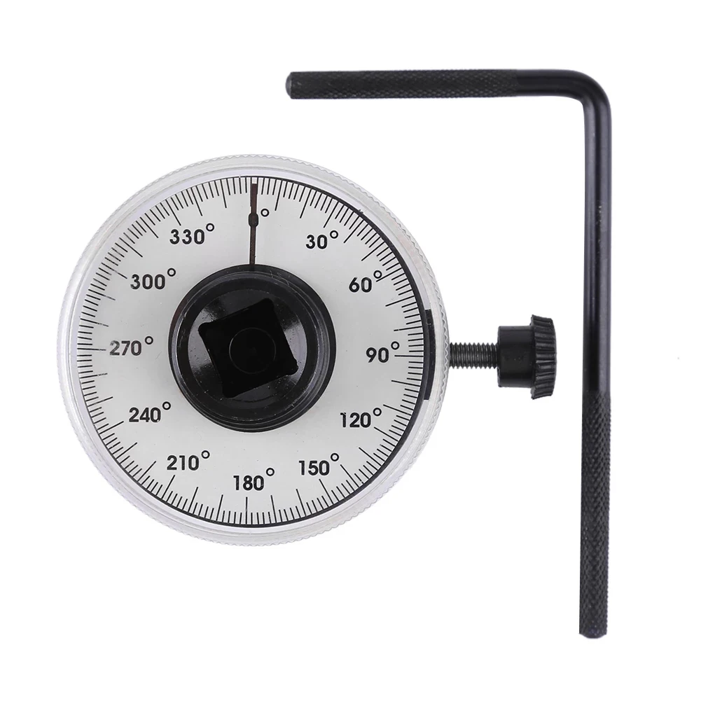 1/2inch Drive Torque Angle Gauge Meter Metal 0-360 Degrees Measurer Tools 360° Rotation Adjustable Arm Wrench
1/2inch Drive Torque Angle Gauge Meter Metal 0-360 Degrees Measurer Tools 360° Rotation Adjustable Arm Wrench