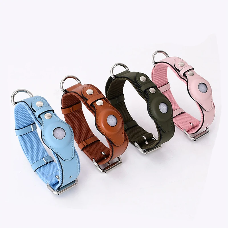 AirTag Dog Collar Premium Vegan Leather Heavy Duty Adjustable Pet Padded Leash for Small Medium Large Dogs Pet Anti-lost Device
AirTag Dog Collar Premium Vegan Leather Heavy Duty Adjustable Pet Padded Leash for Small Medium Large Dogs Pet Anti-lost Device