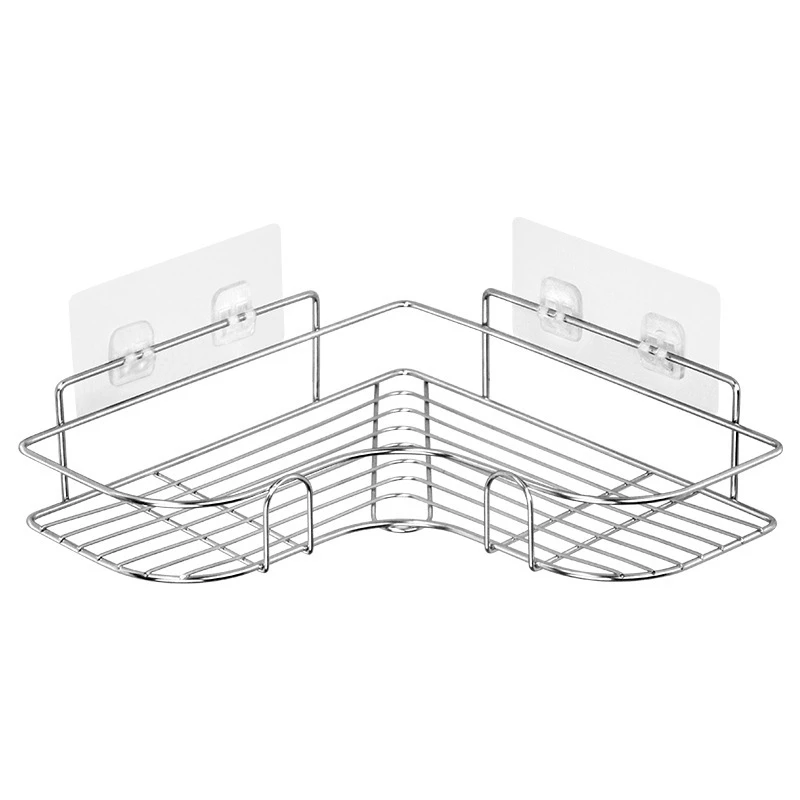 Stainless Steel Bathroom Storage Rack Single Layer Corner Rack Kitchen Bedroom Storage and Finishing Rack Love Tripod
Stainless Steel Bathroom Storage Rack Single Layer Corner Rack Kitchen Bedroom Storage and Finishing Rack Love Tripod
