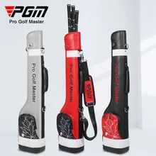 PGM Portable Golf Half-cut Bag Waterproof Microfiber Leather Can Hold 5 Clubs Golf Gun Bag Lightweight Club Bag QIAB025