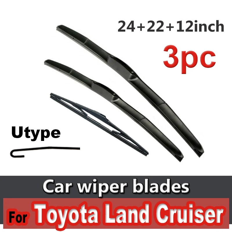 Wiper Front & Rear Wiper Blades Set For Toyota Land Cruiser 200 J200 2008 - 2020 Windshield Windscreen Window 24"22"12"
Wiper Front & Rear Wiper Blades Set For Toyota Land Cruiser 200 J200 2008 - 2020 Windshield Windscreen Window 24"22"12"