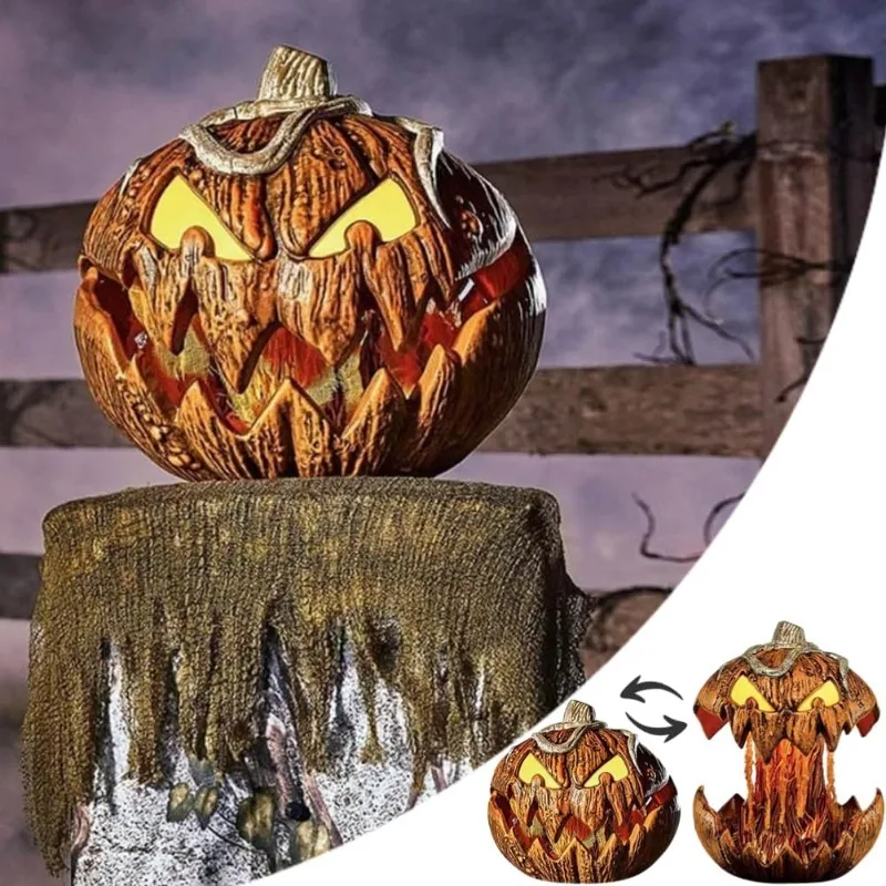 Scary Extendable Jack-O-Lantern Halloween Decor, Talking Pumpkin with Glowing Eyes, Retractable Mouth, Horror Sound
Scary Extendable Jack-O-Lantern Halloween Decor, Talking Pumpkin with Glowing Eyes, Retractable Mouth, Horror Sound
