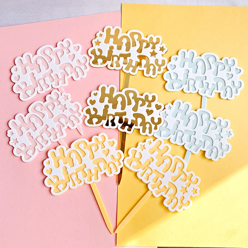 Stars Love Heart Happy Birthday Acrylic Birthday Cake Card Birthday Cake Toppers Decoration Birthday Party Supplies
Stars Love Heart Happy Birthday Acrylic Birthday Cake Card Birthday Cake Toppers Decoration Birthday Party Supplies