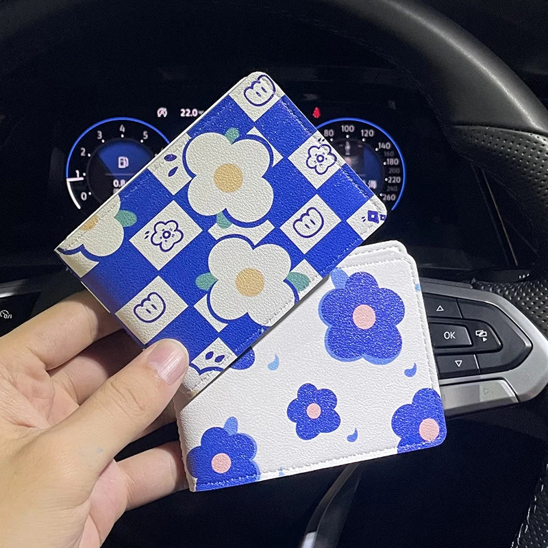 New Blue Flower Auto Driver License Bag PU Leather on Cover for Car Driving Documents ID Card Holder Purse Wallet Purse
New Blue Flower Auto Driver License Bag PU Leather on Cover for Car Driving Documents ID Card Holder Purse Wallet Purse