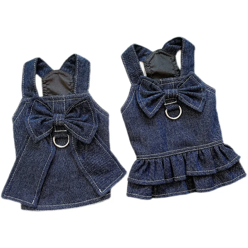Dog Denim Dress Jeans Skirt Spring Summer Pet Clothes Cat Puppy Clothing T-shirt Vest Outdoor Bowknot Dog Harness Coat Chihuahua
Dog Denim Dress Jeans Skirt Spring Summer Pet Clothes Cat Puppy Clothing T-shirt Vest Outdoor Bowknot Dog Harness Coat Chihuahua