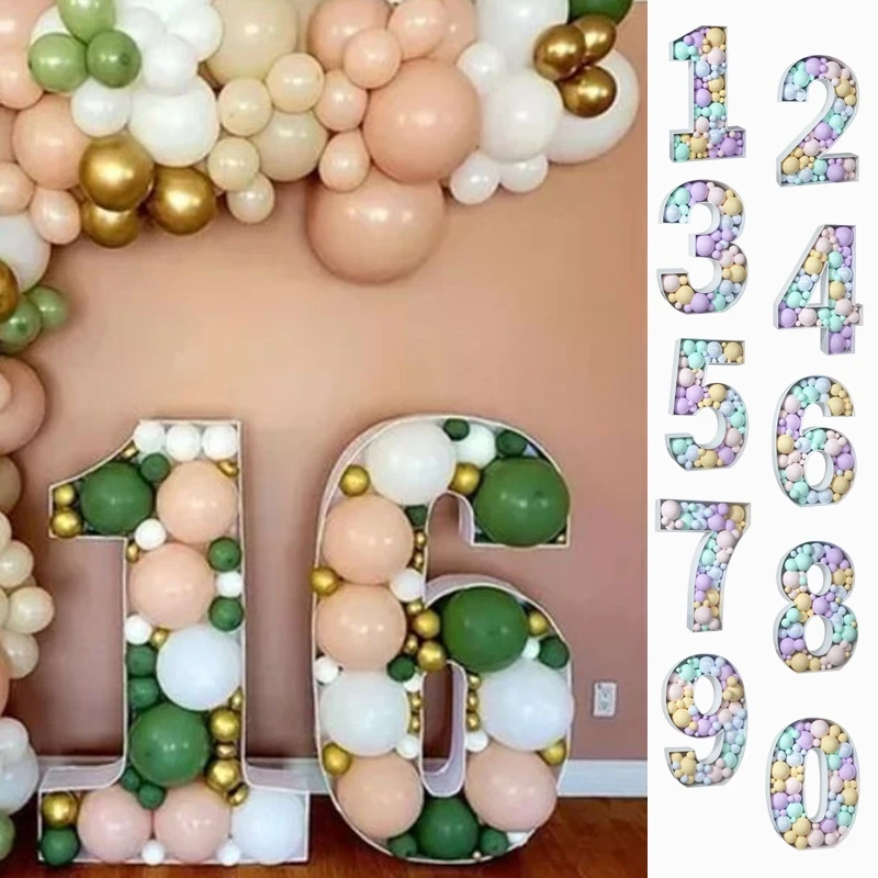 73/93cm Balloon Filling Box Giant Birthday Figure 1st 30 40 50Birthday Baloon Number Ballon Frame Anniversary Baby Shower Decor
73/93cm Balloon Filling Box Giant Birthday Figure 1st 30 40 50Birthday Baloon Number Ballon Frame Anniversary Baby Shower Decor