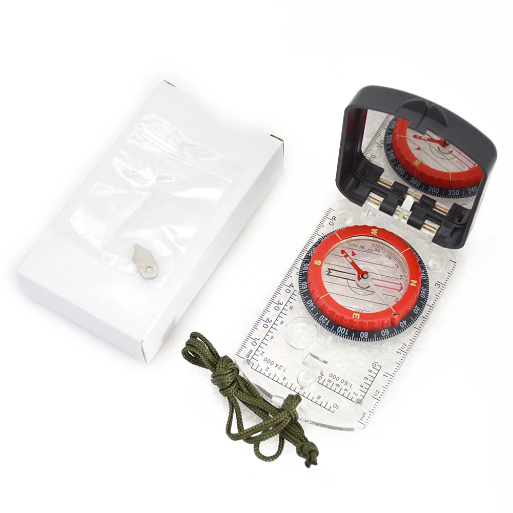 1pc Multifunctional Luminous Compass With Mirror Waterproof Hiking Climbing Compass With / Without LED Lamp Scale Magnifier
1pc Multifunctional Luminous Compass With Mirror Waterproof Hiking Climbing Compass With / Without LED Lamp Scale Magnifier