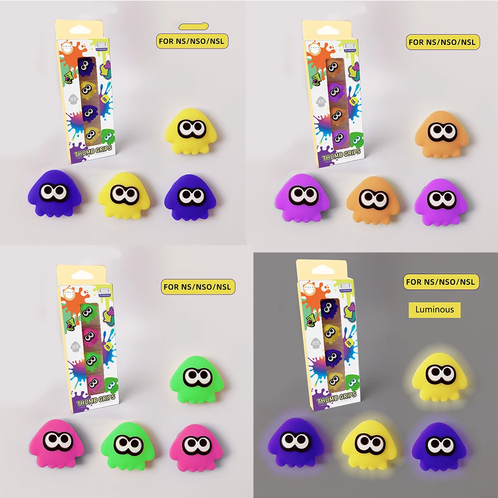 Splatoon3 Squid Silicone Thumbstick Case Joystick Cover For Nintendo Switch Oled NS Lite Joy-con Controller Thumb Stick Grip Cap
Splatoon3 Squid Silicone Thumbstick Case Joystick Cover For Nintendo Switch Oled NS Lite Joy-con Controller Thumb Stick Grip Cap