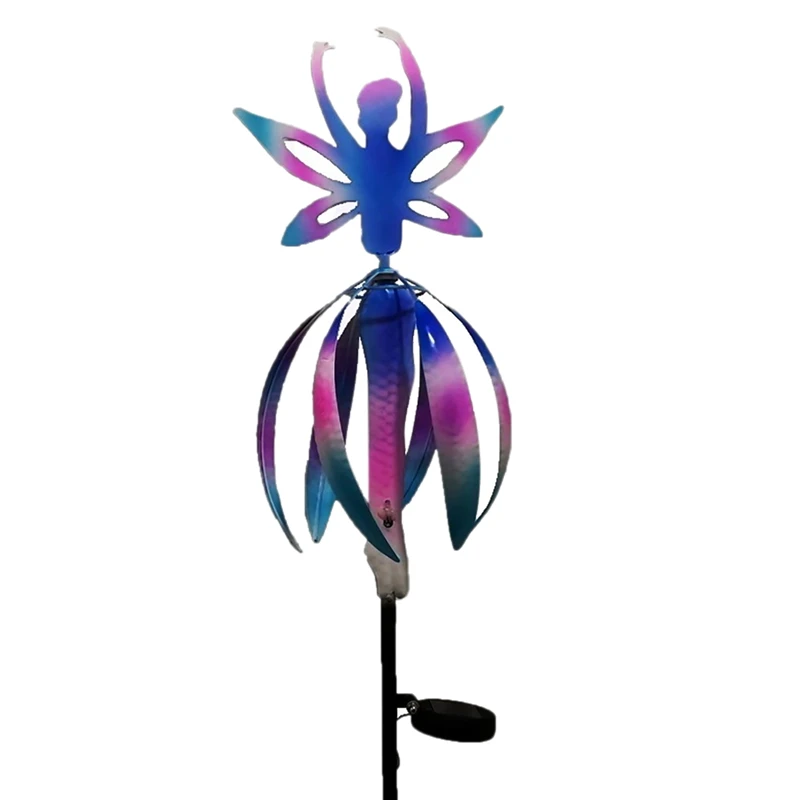 For Handicrafts With Solar Lights Luminous Iron Art Color Rotating Fairy Angel Small Windmill Lawn Garden Decoration
For Handicrafts With Solar Lights Luminous Iron Art Color Rotating Fairy Angel Small Windmill Lawn Garden Decoration