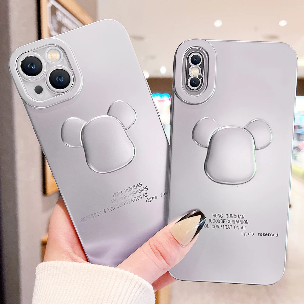 Cute Cartoon Bear Plating Soft Silicone Case For iPhone 13 Pro Max 13Pro Cover Lens Protective Luxury Fashion Fundas Shell Bags
Cute Cartoon Bear Plating Soft Silicone Case For iPhone 13 Pro Max 13Pro Cover Lens Protective Luxury Fashion Fundas Shell Bags