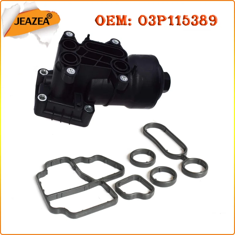 

JEAZEA New Oil Cooler Gasket Seal 06J115441 06J117070 For VW Golf Audi A3 2008-2013 Skoda Roomster Seat Ibiza/ST 03P115389