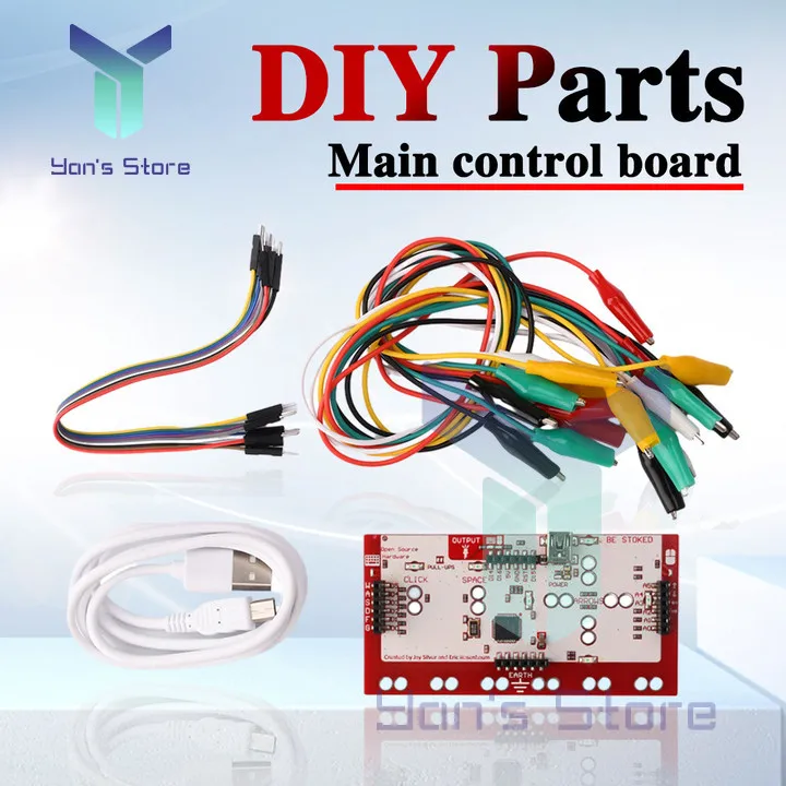 1Set For Makey Main Control Board Controller Module DIY Kit with USB Data Cable And Crocodile Clamp Cable Practical Child's Gift
1Set For Makey Main Control Board Controller Module DIY Kit with USB Data Cable And Crocodile Clamp Cable Practical Child's Gift
