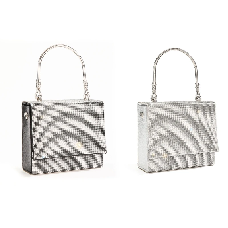 Delicate Rhinestone Evening Bag Shoulder Bag PU Handbag with Chain Crossbody Bag Small Square Bag for Birthday Gathering
Delicate Rhinestone Evening Bag Shoulder Bag PU Handbag with Chain Crossbody Bag Small Square Bag for Birthday Gathering