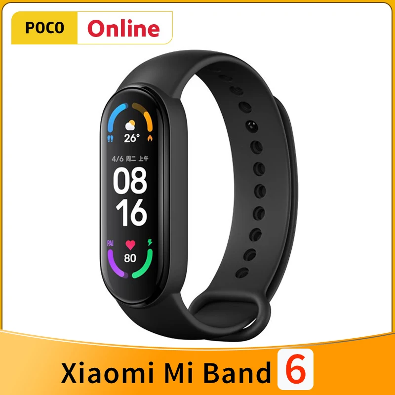 Xiaomi Mi Band 6 Smart Bracelet 5 Color AMOLED Blood Oxygen Smart band Fitness Traker Heart Rate Bluetooth Waterproof Miband 6 
Xiaomi Mi Band 6 Smart Bracelet 5 Color AMOLED Blood Oxygen Smart band Fitness Traker Heart Rate Bluetooth Waterproof Miband 6