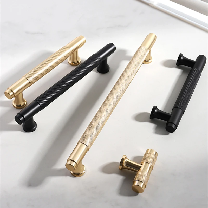 Modern Minimalist Kitchen Drawer Cabinet Knurled Knobs and Handles Nordic Shoe Cabinet Wardrobe Handles for Furniture Gold/Black 
Modern Minimalist Kitchen Drawer Cabinet Knurled Knobs and Handles Nordic Shoe Cabinet Wardrobe Handles for Furniture Gold/Black