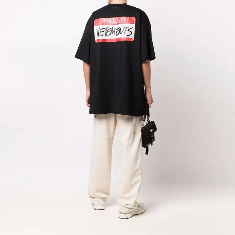 VTM High Quality Hello My Name Is Vetements Fashion T- shirt Men 1:1 Oversize Vetements Women T-shirt VTM Short Sleeve Tops
VTM High Quality Hello My Name Is Vetements Fashion T- shirt Men 1:1 Oversize Vetements Women T-shirt VTM Short Sleeve Tops
