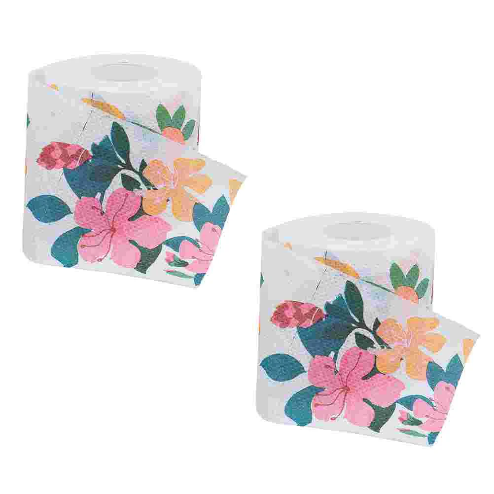 

2 Rolls Toilet Paper Napkin Home Practical Tissue Handkerchief Bulk Towels The Case Napkins Disposable Bath Supplies Rolling