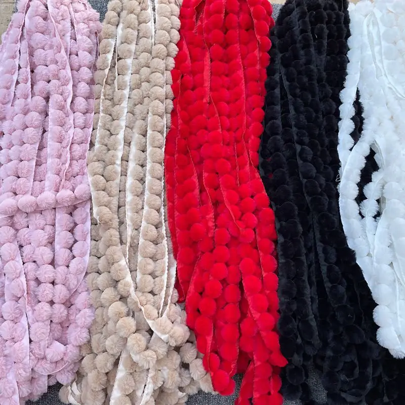 10M Pom Pom Trim Ball Beaded Pompom Fringe Ribbon Handmade DIY Garments Curtain Upholstery Craft Sewing Accessories
10M Pom Pom Trim Ball Beaded Pompom Fringe Ribbon Handmade DIY Garments Curtain Upholstery Craft Sewing Accessories